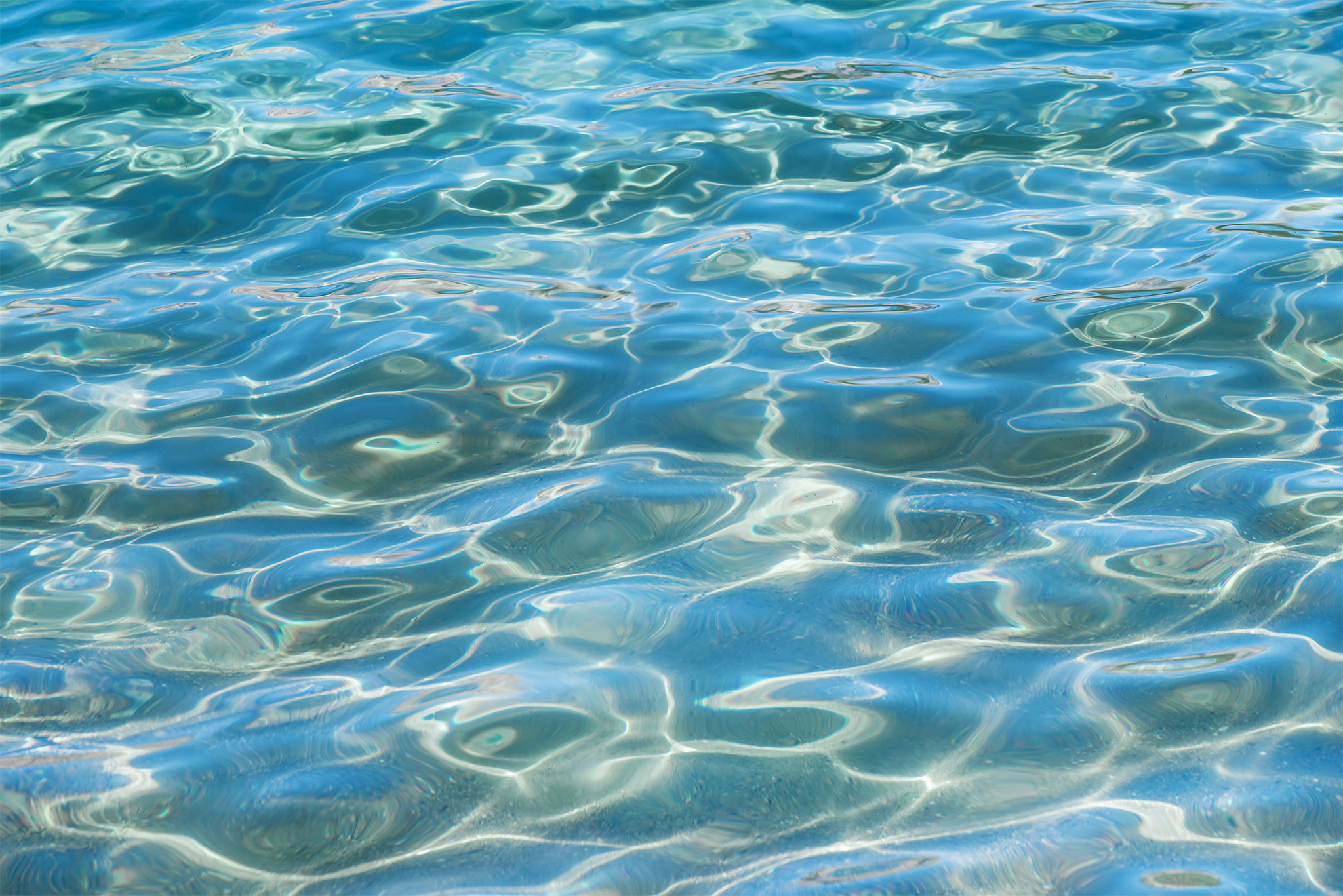 An abstract photo of the water on Cerulean Lake in Mount Assiniboine Provincial Park