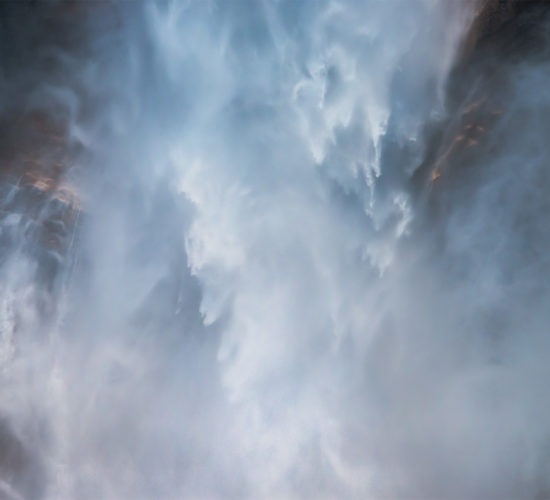 An intimate landscape photograph of Takakkaw Falls in British Columbia