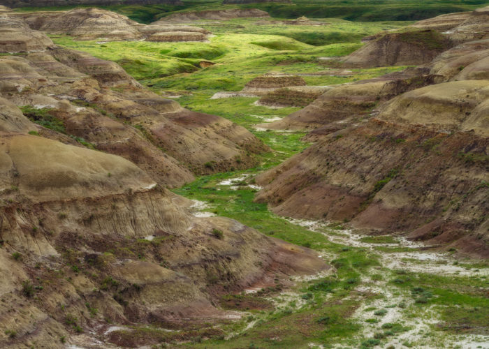 A landscape photograph of East Block in Grasslands National Park