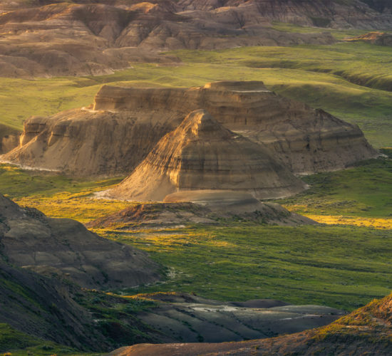 A landscape photograph of Grasslands National Park taken during a landscape photography workshop in Saskatchewan, Canada