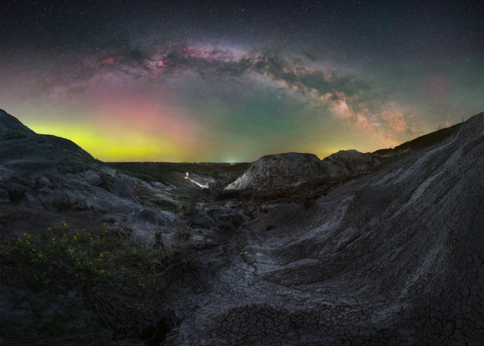 Night photography at Massold Clay Canyons