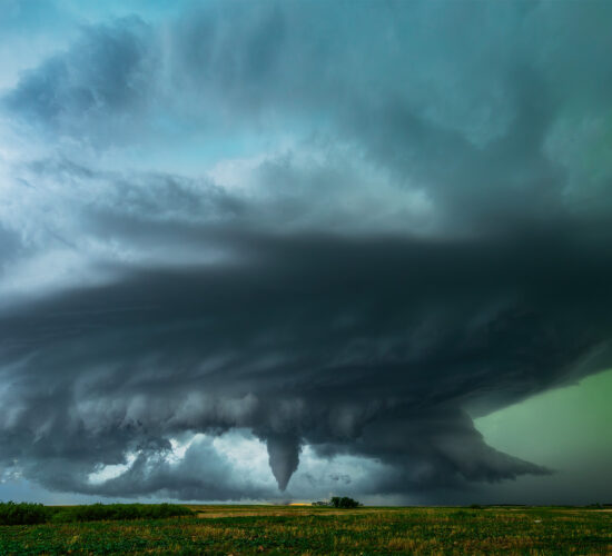 Storm photography of the Oxbow EF-3 tornado from June 9, 2026
